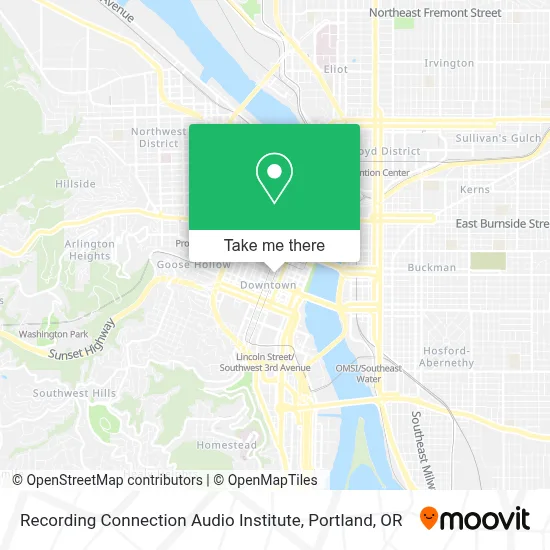 Recording Connection Audio Institute map