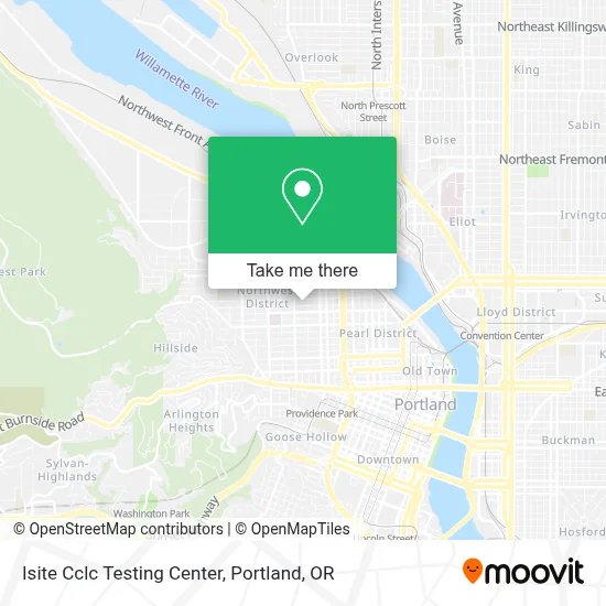 Isite Cclc Testing Center map