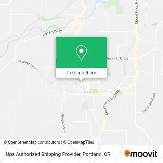 Ups Authorized Shipping Provider map