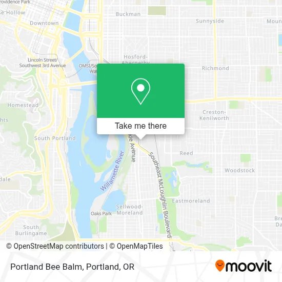 Portland Bee Balm map