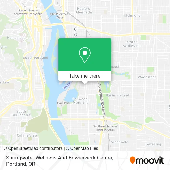 Springwater Wellness And Bowenwork Center map