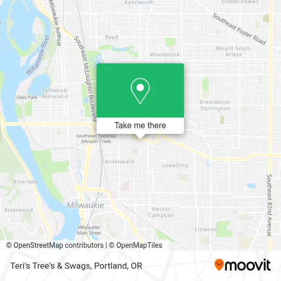 Teri's Tree's & Swags map