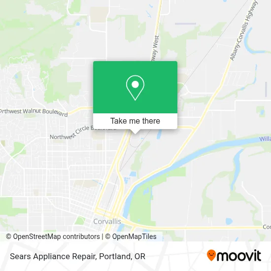 Sears Appliance Repair map