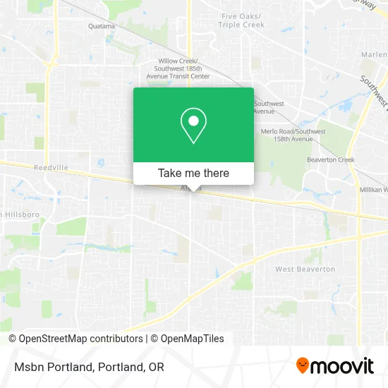 Msbn Portland map