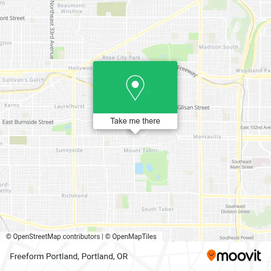 Freeform Portland map