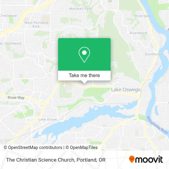 The Christian Science Church map
