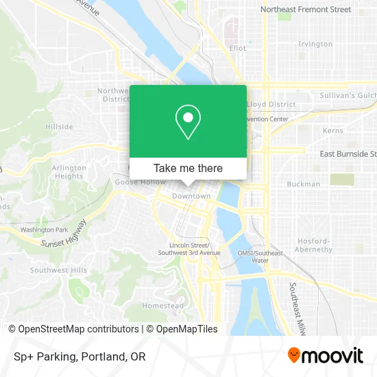 Sp+ Parking map