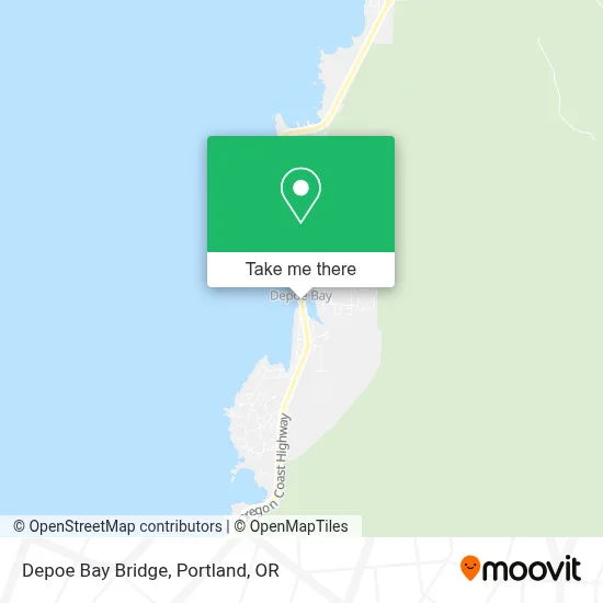 Depoe Bay Bridge map