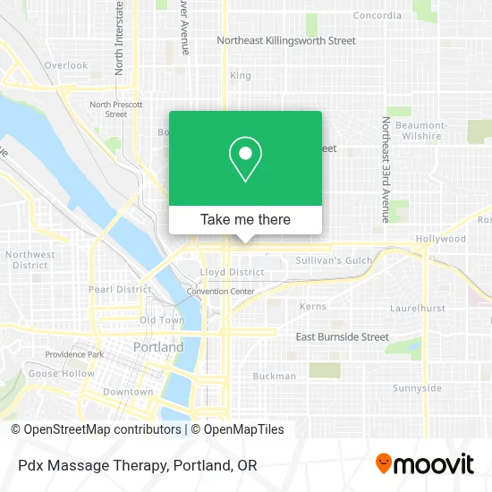 Pdx Massage Therapy map