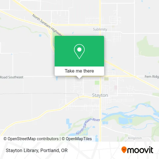 Stayton Library map