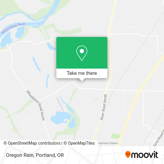 Oregon Rain map