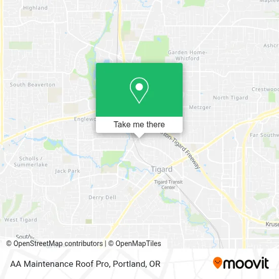 AA Maintenance Roof Pro map