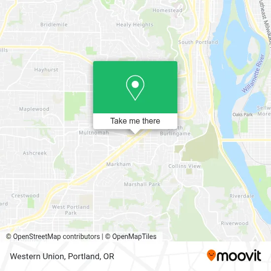 Western Union map