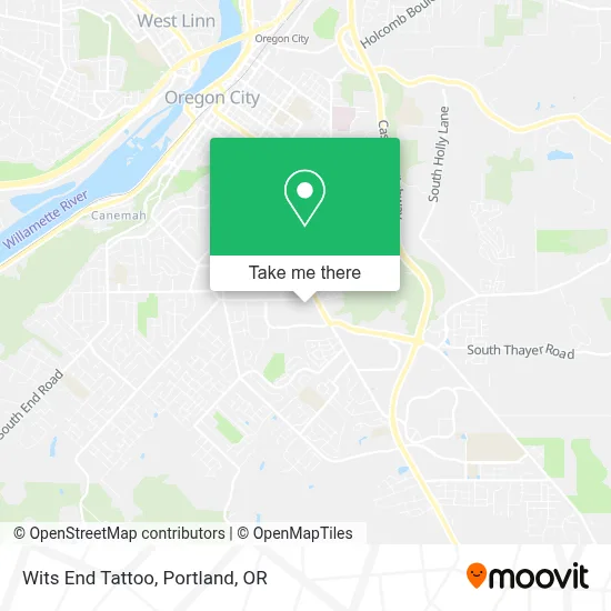 Wits End Tattoo map