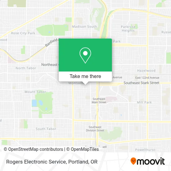 Rogers Electronic Service map