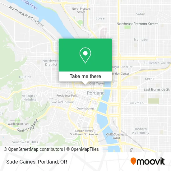 Sade Gaines map