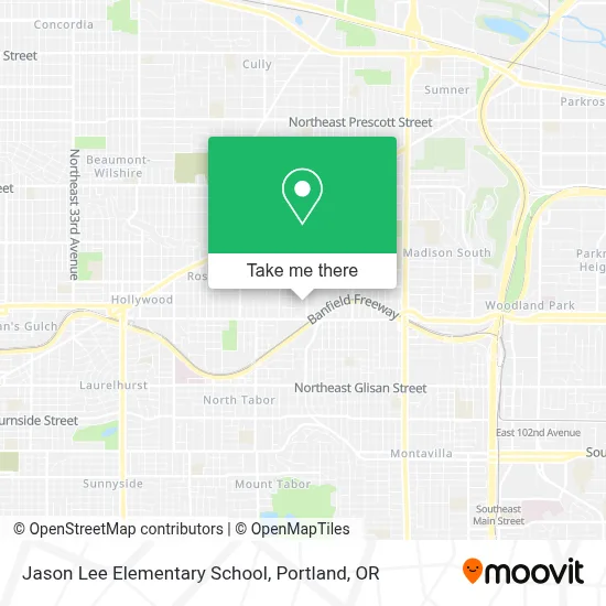 Jason Lee Elementary School map