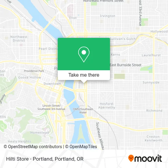 Hilti Store - Portland map