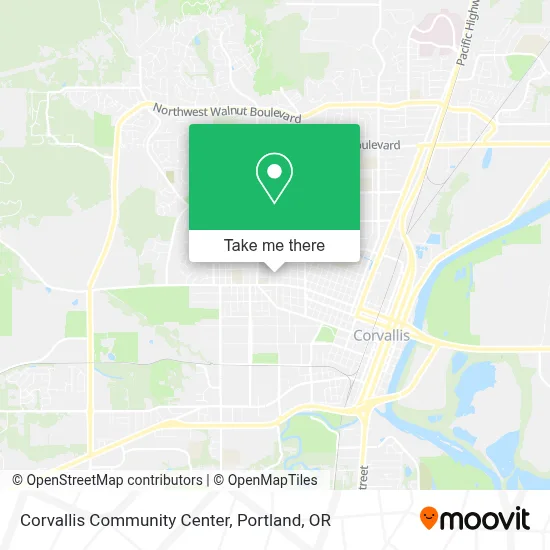Corvallis Community Center map