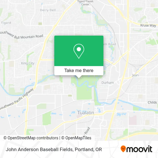 John Anderson Baseball Fields map