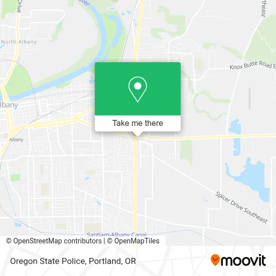 Oregon State Police map