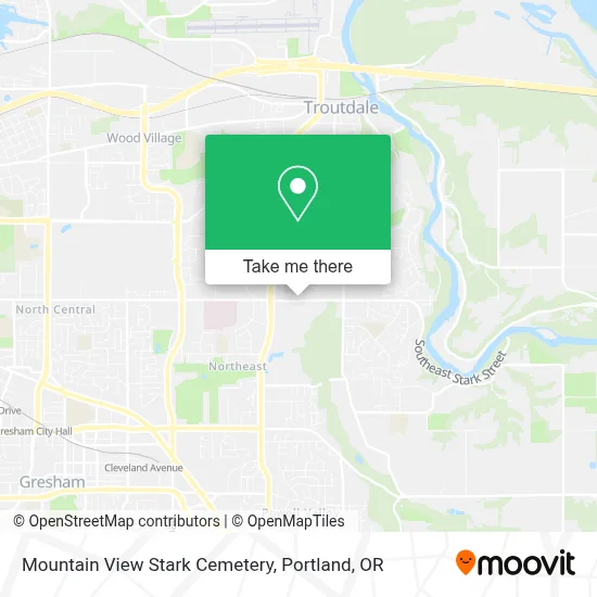 Mountain View Stark Cemetery map