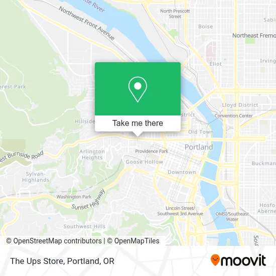 The Ups Store map