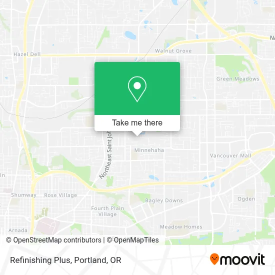 Refinishing Plus map