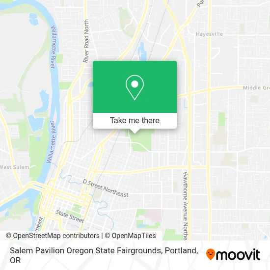 Salem Pavilion Oregon State Fairgrounds map