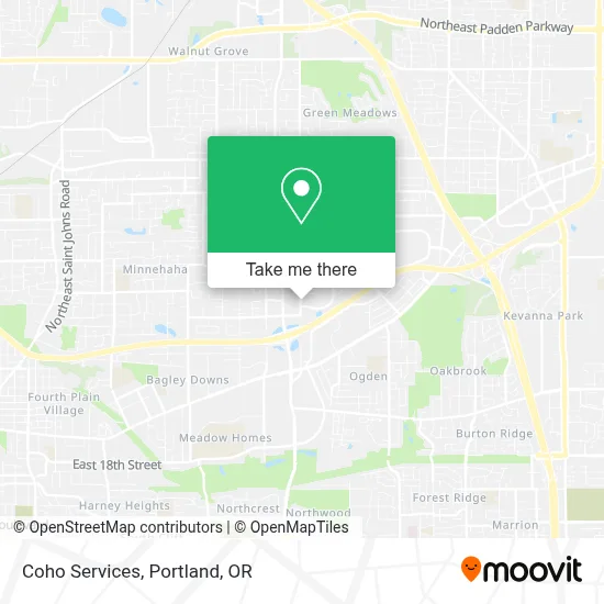 Coho Services map