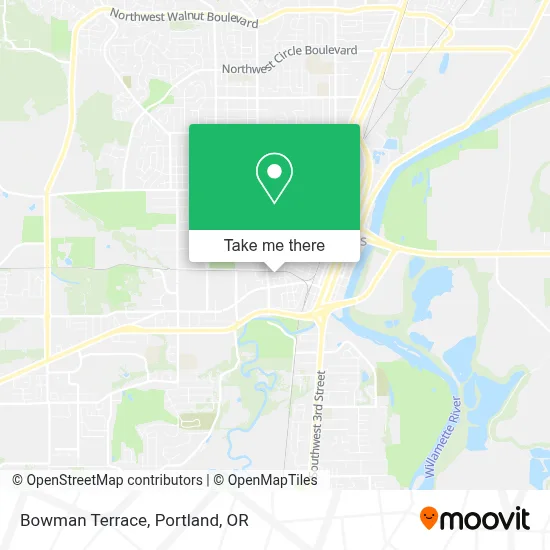 Bowman Terrace map