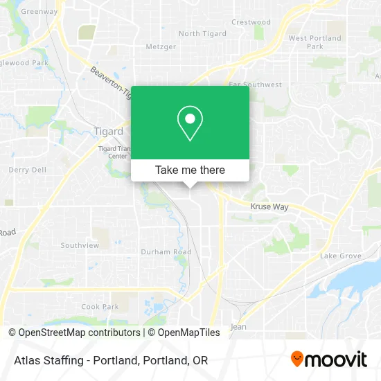 Atlas Staffing - Portland map