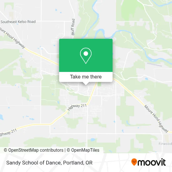 Sandy School of Dance map