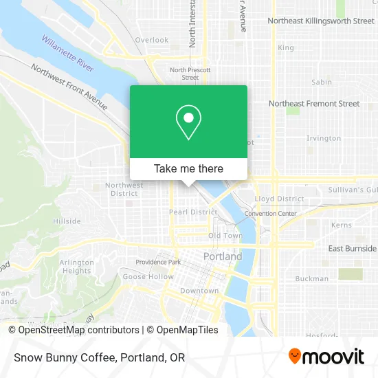 Snow Bunny Coffee map