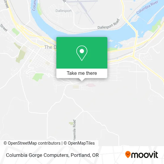 Columbia Gorge Computers map