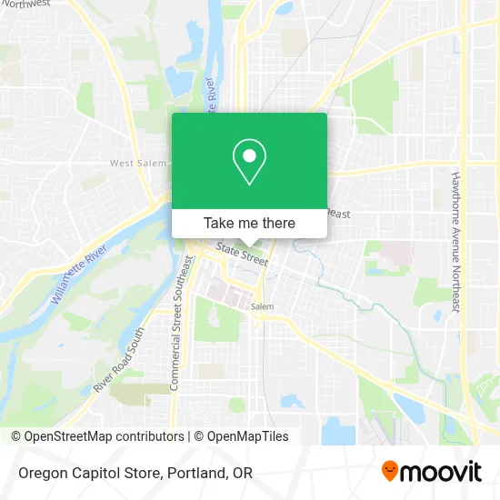 Oregon Capitol Store map