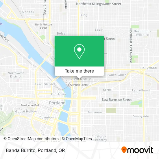 Banda Burrito map