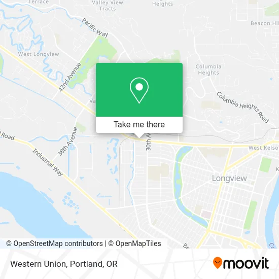 Western Union map