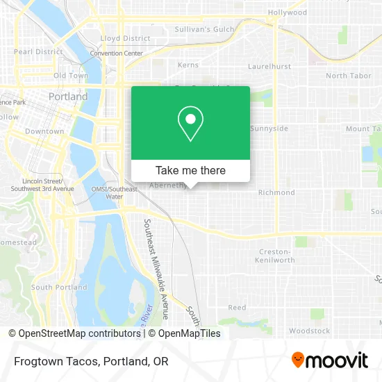 Frogtown Tacos map