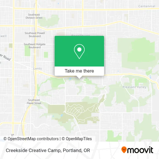 Creekside Creative Camp map