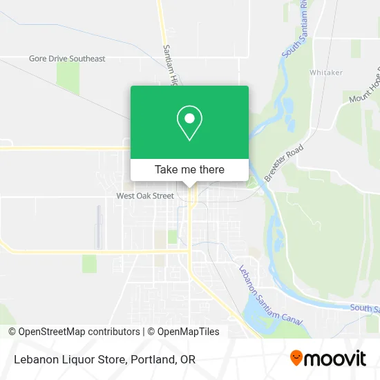 Lebanon Liquor Store map