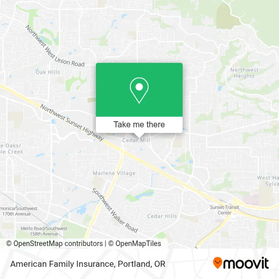 American Family Insurance map