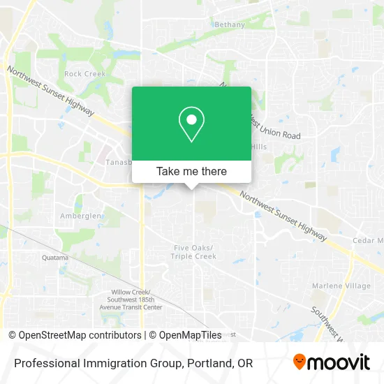Professional Immigration Group map