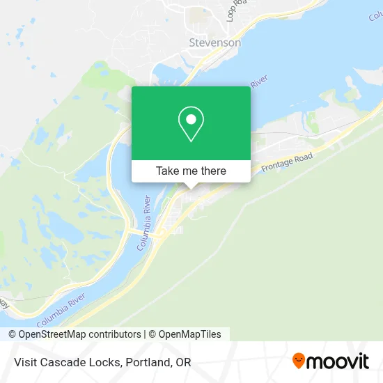 Visit Cascade Locks map