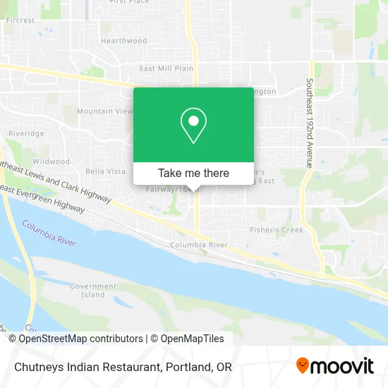 Chutneys Indian Restaurant map