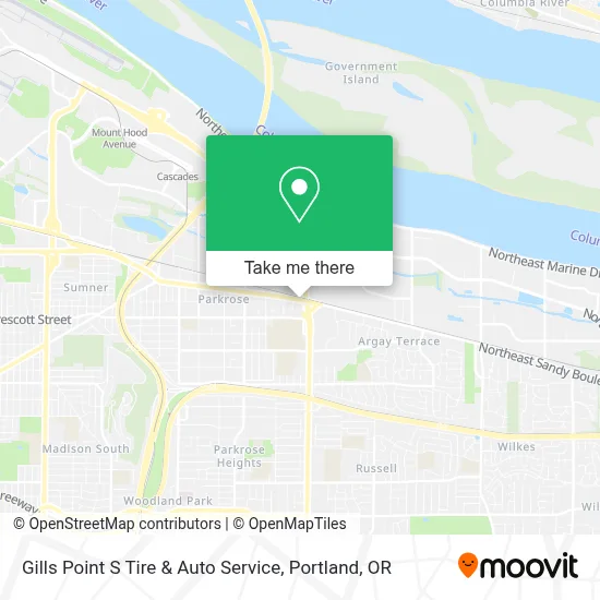 Gills Point S Tire & Auto Service map