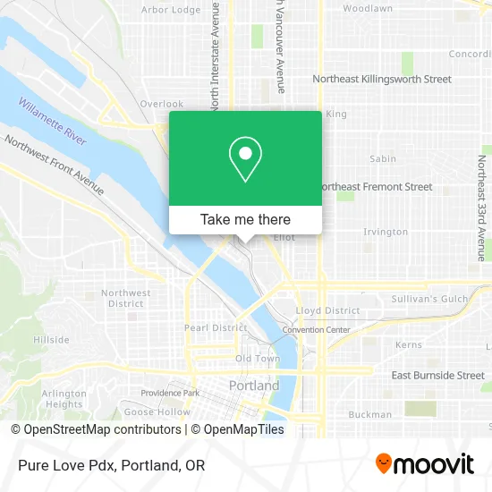 Pure Love Pdx map