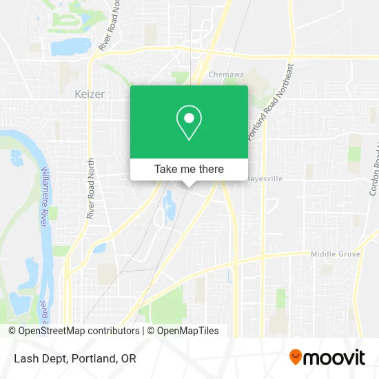 Lash Dept map