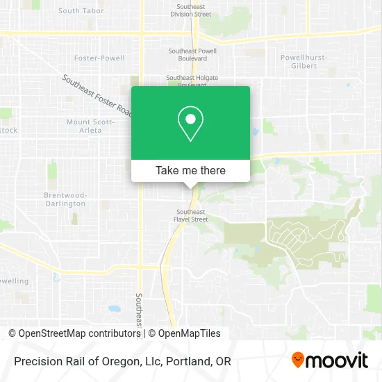 Precision Rail of Oregon, Llc map