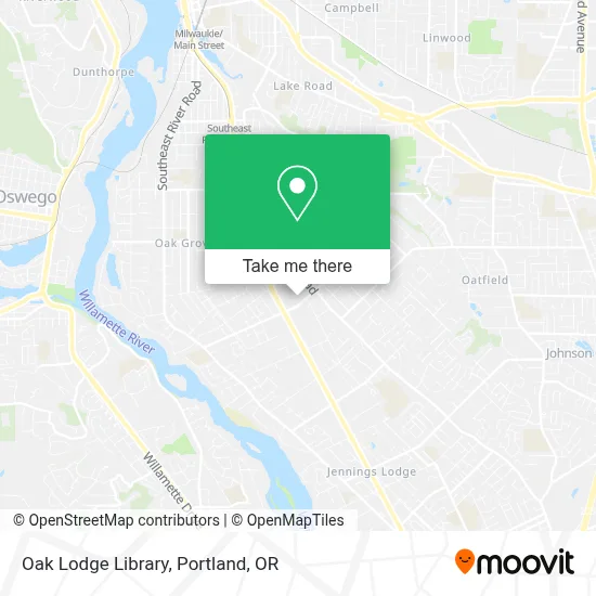 Oak Lodge Library map